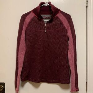 Prana wool 1/4 zip sweater